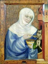 St. Elizabeth of Hungary (1207-31) (oil on panel) | Obraz na stenu