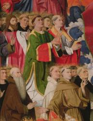 Elected officials and clergy, detail of the Coronation of the Virgin, 1453-54 (oil on panel) | Obraz na stenu