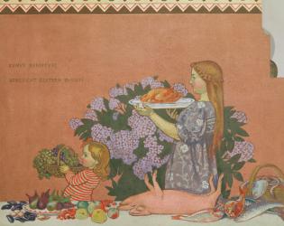 Grace, right hand panel from the decoration of the artist's home at Perros-Guirac, 1908 (oil on canvas) | Obraz na stenu