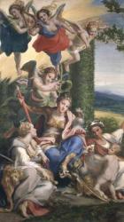 Allegory of the Virtues, c.1529-30 (tempera on canvas) | Obraz na stenu