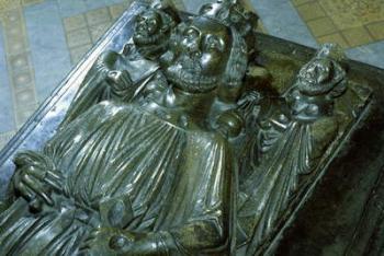 King John's Tomb with two miniature figures of St. Wulstan and St. Oswald, 1232 | Obraz na stenu