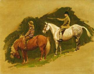 Study for Cloutsham Farm, Exmoor ('The Devon and Somerset') 1925 (oil on canvas) | Obraz na stenu