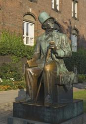 Statue of Hans Christian Andersen (1805-75) (bronze) | Obraz na stenu
