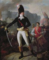 A Winner of the Bastille, 14th July 1789 (colour litho) | Obraz na stenu