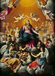 Coronation of the Virgin (oil on canvas) | Obraz na stenu