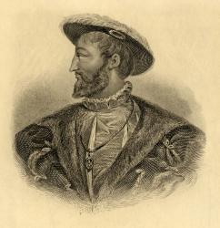 King Francois I (1494-1547) (engraving) | Obraz na stenu