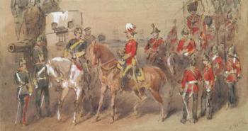 General Sir Garnet Wolseley (1833-1913) at Alexandria, 1882 (w/c on paper) | Obraz na stenu