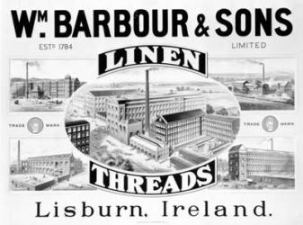 Advertisement for Wm. Barbour & Sons (litho) | Obraz na stenu