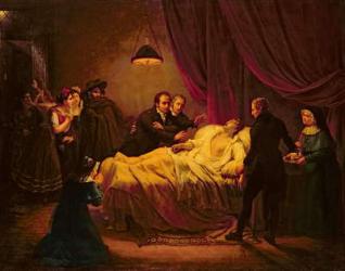 The Death of Mazet, 1821 (oil on canvas) | Obraz na stenu