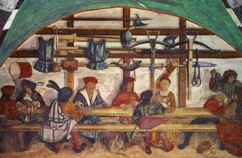 Interior of an Inn (fresco) | Obraz na stenu