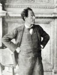 Portrait of Gustav Mahler, 1907 (b/w photo) | Obraz na stenu