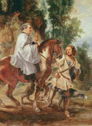 Priest carrying the eucharist to a dying person, before 1630 (oil on canvas) | Obraz na stenu