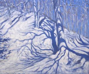 Winter Woodland, near Courcheval, 2008 (oil on canvas) | Obraz na stenu