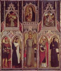 Altarpiece of St. Anthony (oil on panel) | Obraz na stenu