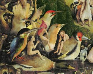 The Garden of Earthly Delights, c.1500 (oil on panel) (detail of 3425) | Obraz na stenu