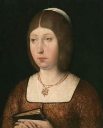 Portrait of Isabella 'The Catholic', Queen of Castile, c.1490 (oil on panel) | Obraz na stenu