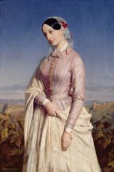 Portrait of a Woman, c.1846 (oil on canvas) | Obraz na stenu