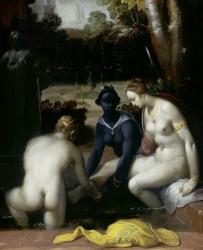 Bathsheba at her Toilet, 1594 (oil on canvas) | Obraz na stenu