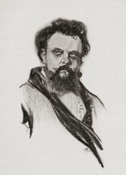 Modest Moussorgsky, 1839-1881. Russian composer. Portrait by Chase Emerson. American artist, 1874-1922. | Obraz na stenu