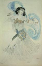 Costume design for Salome in 'Dance of the Seven Veils', 1909 (w/c) | Obraz na stenu