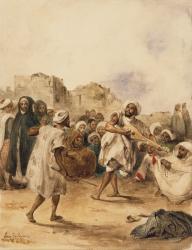 Strolling Players, 1833 (watercolour) | Obraz na stenu