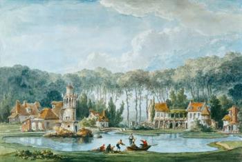 The Hameau, Petit Trianon, 1786 (w/c) | Obraz na stenu