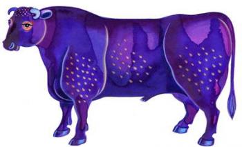 Taurus the Bull, 1996, (Ink and gouache) | Obraz na stenu