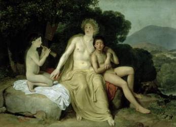 Apollo with Hyacinthus and Cyparissus Singing and Playing, 1831-34 (oil on canvas) | Obraz na stenu
