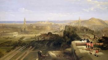 Edinburgh from the Castle, 1847 (oil on canvas) | Obraz na stenu