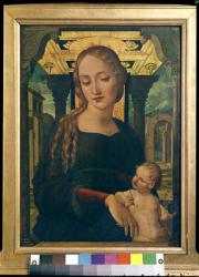 Virgin and Child (oil on canvas) | Obraz na stenu