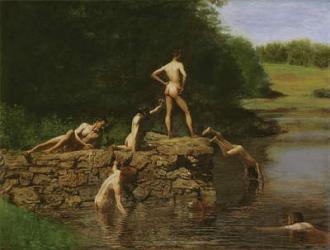 Swimming Hole, 1885 (oil on canvas) | Obraz na stenu