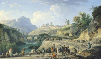 The Construction of a Road, 1774 (oil on canvas) | Obraz na stenu