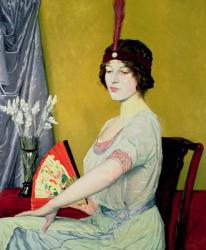 The Japanese Fan, 1914 (oil on canvas) | Obraz na stenu