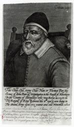 Old Tom Parr, 1635 (engraving) (b/w photo) | Obraz na stenu