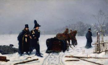 Alexander Pushkin's duel with Georges d'Anthes, 1884 (oil on canvas) | Obraz na stenu