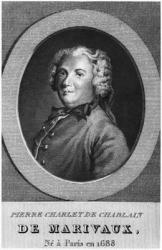 Pierre Carlet de Chamblain, known as Marivaux (engraving) (b/ photo) | Obraz na stenu