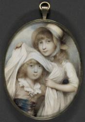 Mary and Nathaniel Jefferys (w/c & gouache on ivory) | Obraz na stenu