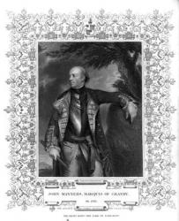 Portrait of John Manners, Marquis of Granby (engraving) (b/w photo) | Obraz na stenu