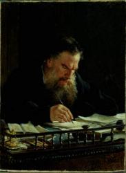 Portrait of Lev Tolstoy (1828-1910) (oil on canvas) | Obraz na stenu