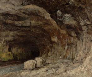 Grotto of Sarrazine near Nans-sous-Sainte-Anne, c.1864 (oil on canvas) | Obraz na stenu
