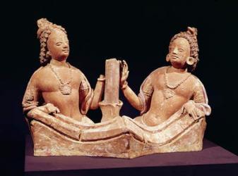 Two Naga, from Fondukistan (terracotta) | Obraz na stenu