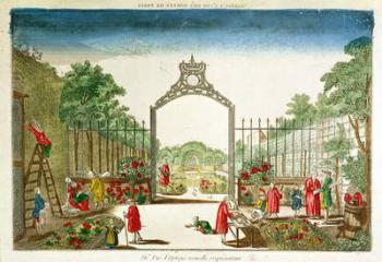 A Market Garden at One of the Gates of Paris (coloured engraving) | Obraz na stenu