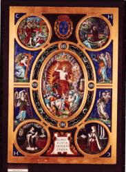 Altarpiece of Sainte-Chapelle, depicting the Resurrection, enamelled by Leonard Limosin (1505-76) 1553 (enamelled brass) | Obraz na stenu