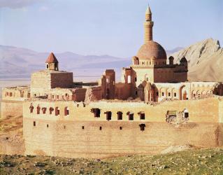 View of the Ishak Pasa Palace, 17th-18th century (photo) | Obraz na stenu