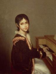 The Artist's Daughter at the Piano (oil on canvas) | Obraz na stenu