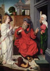 Abraham, Sara and an Angel, c.1520 (oil on panel) | Obraz na stenu