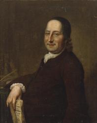 Nicholaus Ludwig Count von Zinzendorf with the Daily Watchwords, 1761 (oil on panel) | Obraz na stenu