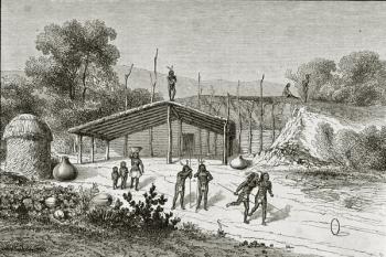 Mohave Indian Game (engraving) | Obraz na stenu