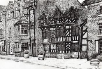 Prestbury NatWest Bank, 2009, (ink on paper) | Obraz na stenu