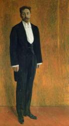 Portrait of Alexander Skryabin (1872-1915) (gouache & pastel on cardboard) | Obraz na stenu